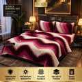 ELEVEN TEXTILE Premium 4-Piece Fleece Bedsheet Set