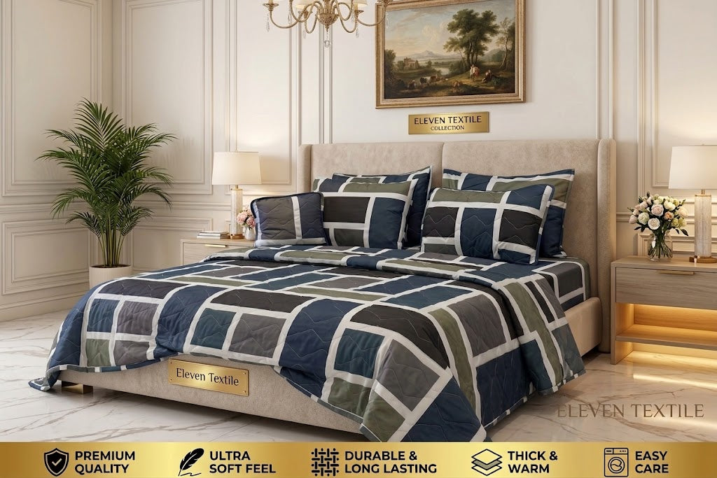 Premium 7-Piece Printed Comforter Set