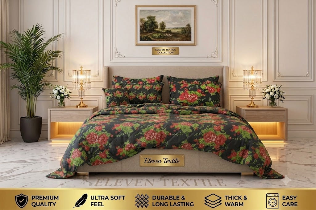 Premium 7-Piece Printed Comforter Set