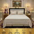 3-Piece Royal Textured Velvet Bedsheet Set
