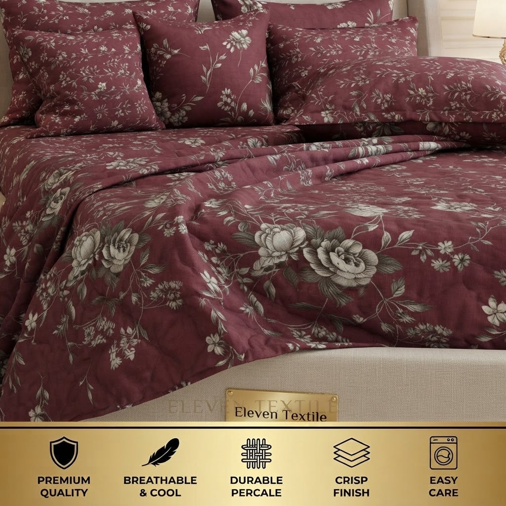 Premium 7-Piece Printed Comforter Set