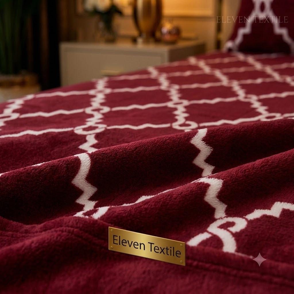 Premium Soft Fleece 3-Piece King Bedsheet Set