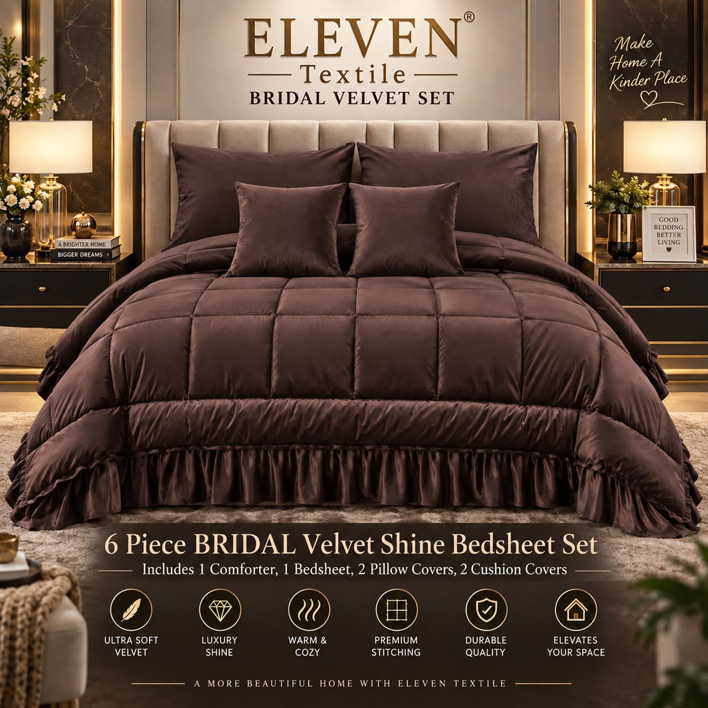 Signature Bridal Velvet Shine Set – 6 Piece Luxury Collection
