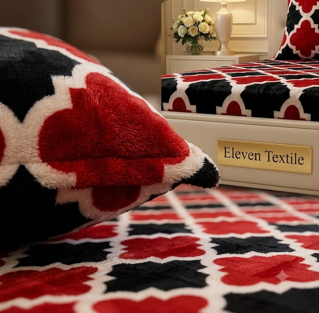 Premium Soft Fleece 3-Piece King Bedsheet Set