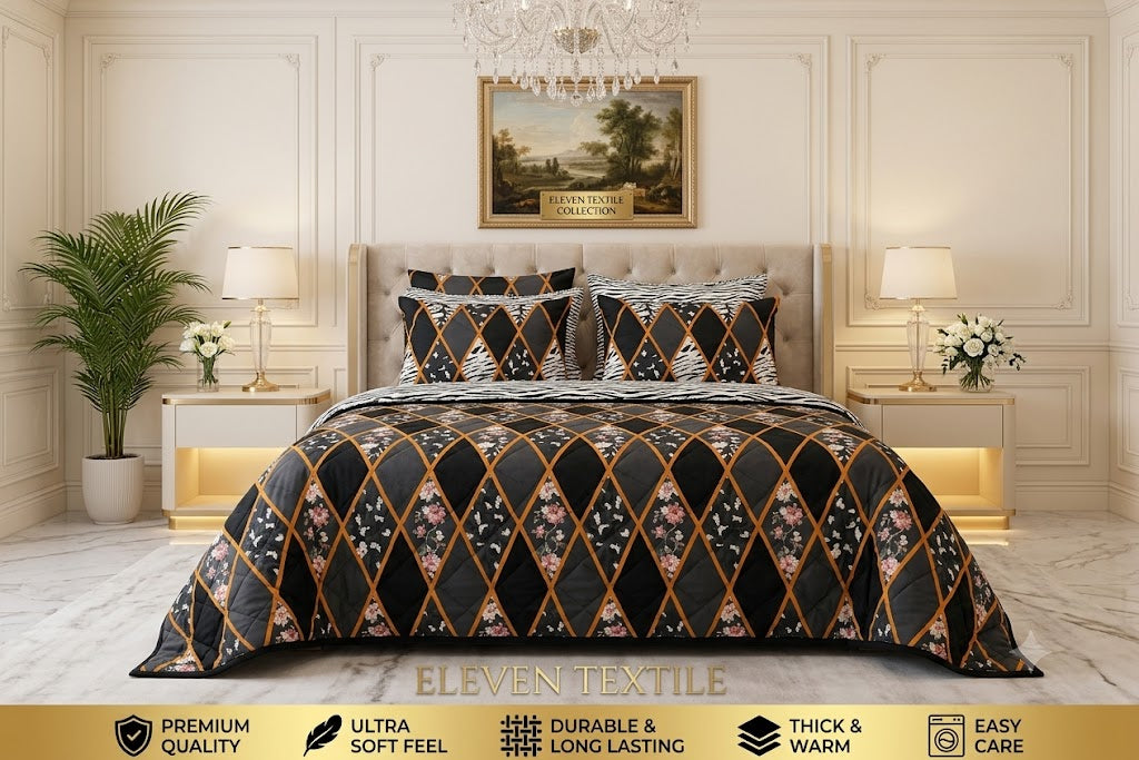 Premium 7-Piece Printed Comforter Set