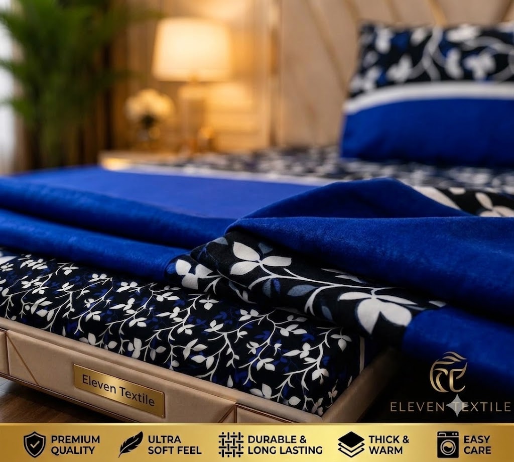 Premium Soft Fleece 3-Piece King Bedsheet Set