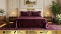 3-Piece Royal Textured Velvet Bedsheet Set