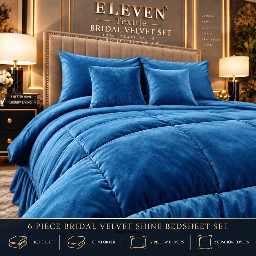 Signature Bridal Velvet Shine Set – 6 Piece Luxury Collection