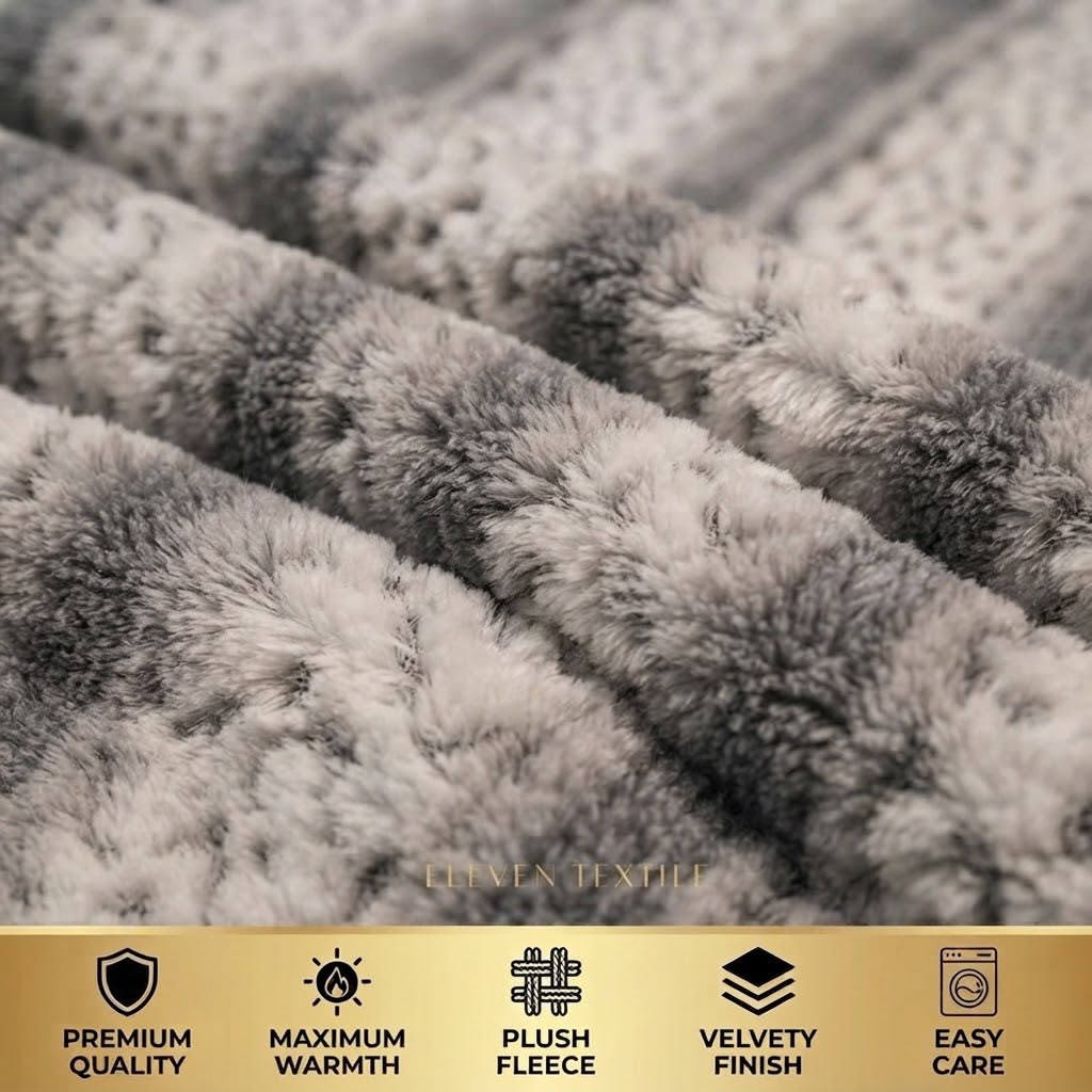 ELEVEN TEXTILE Premium 3 piece Puffy Bedsheet