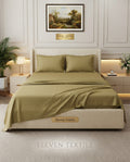 ELEVEN TEXTILE | Luxury Micro Strip 3-Piece Fitted Sheet Set