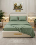 ELEVEN TEXTILE | Luxury Micro Strip 3-Piece Fitted Sheet Set
