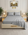 ELEVEN TEXTILE | Luxury Micro Strip 3-Piece Fitted Sheet Set