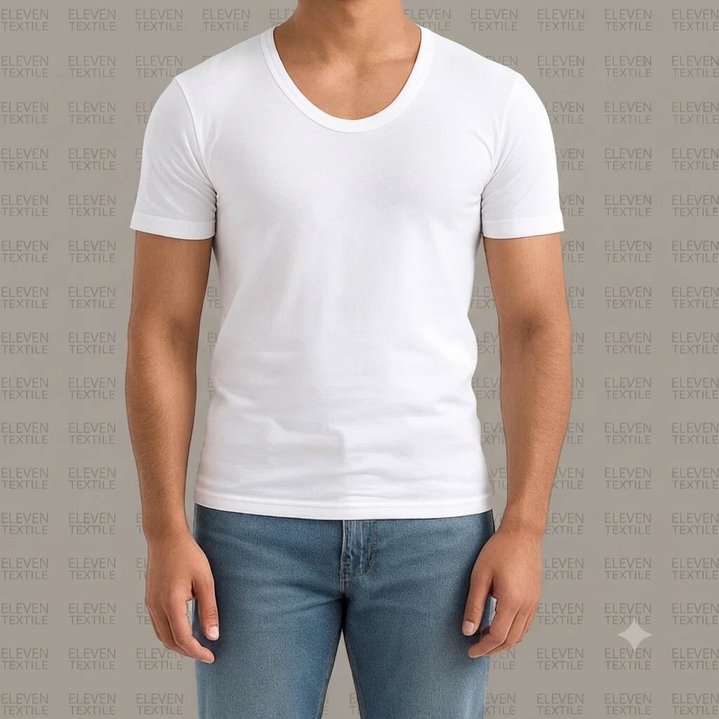 Premium White Half-Sleeves Vest (PACK OF 3)