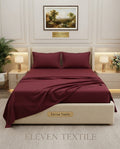 ELEVEN TEXTILE | Luxury Micro Strip 3-Piece Fitted Sheet Set