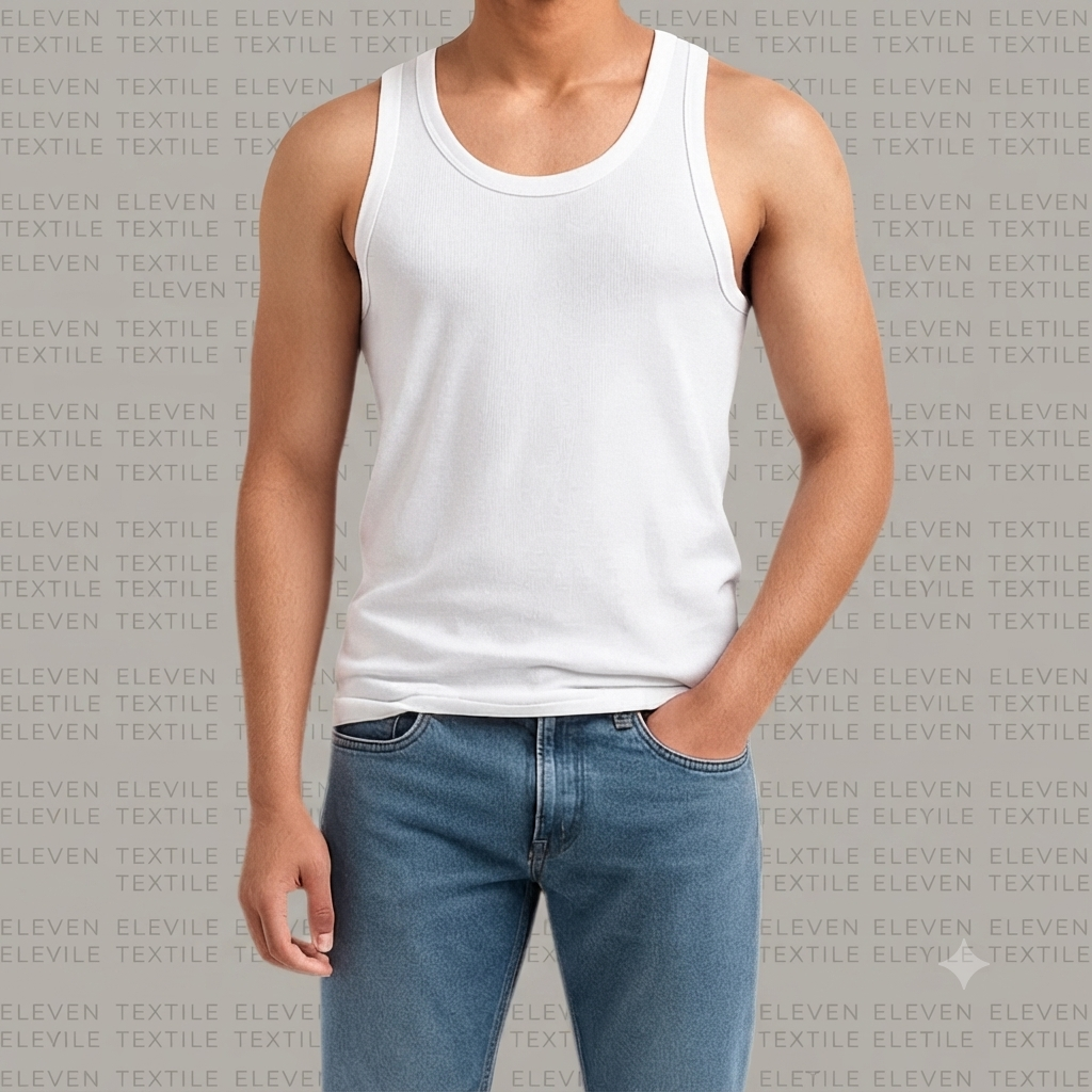 Premium WHITE Sleeveless Vest (PACK OF 3)