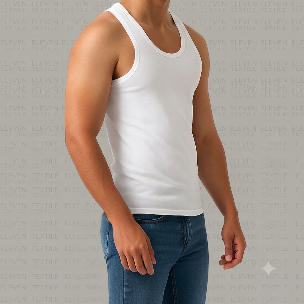 Premium WHITE Sleeveless Vest (PACK OF 3)