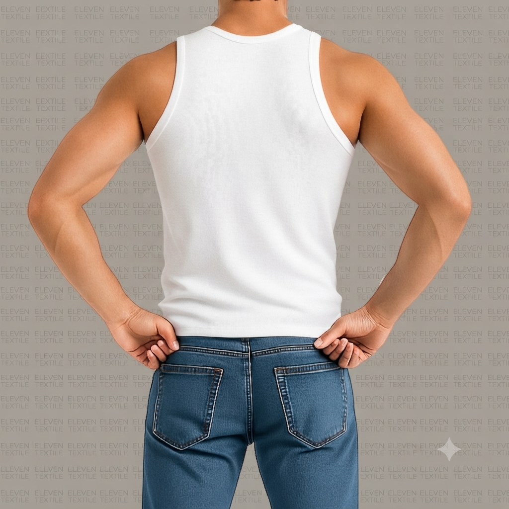 Premium WHITE Sleeveless Vest (PACK OF 3)