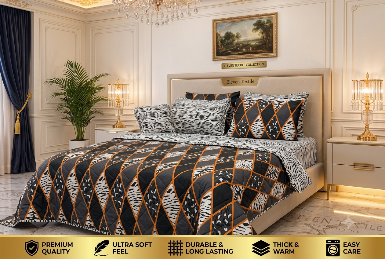 Premium 7-Piece Printed Comforter Set