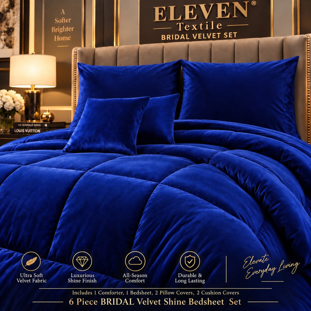 Signature Bridal Velvet Shine Set – 6 Piece Luxury Collection