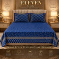 ELEVEN TEXTILE — 3-Piece Royal Textured Velvet Bedsheet Set