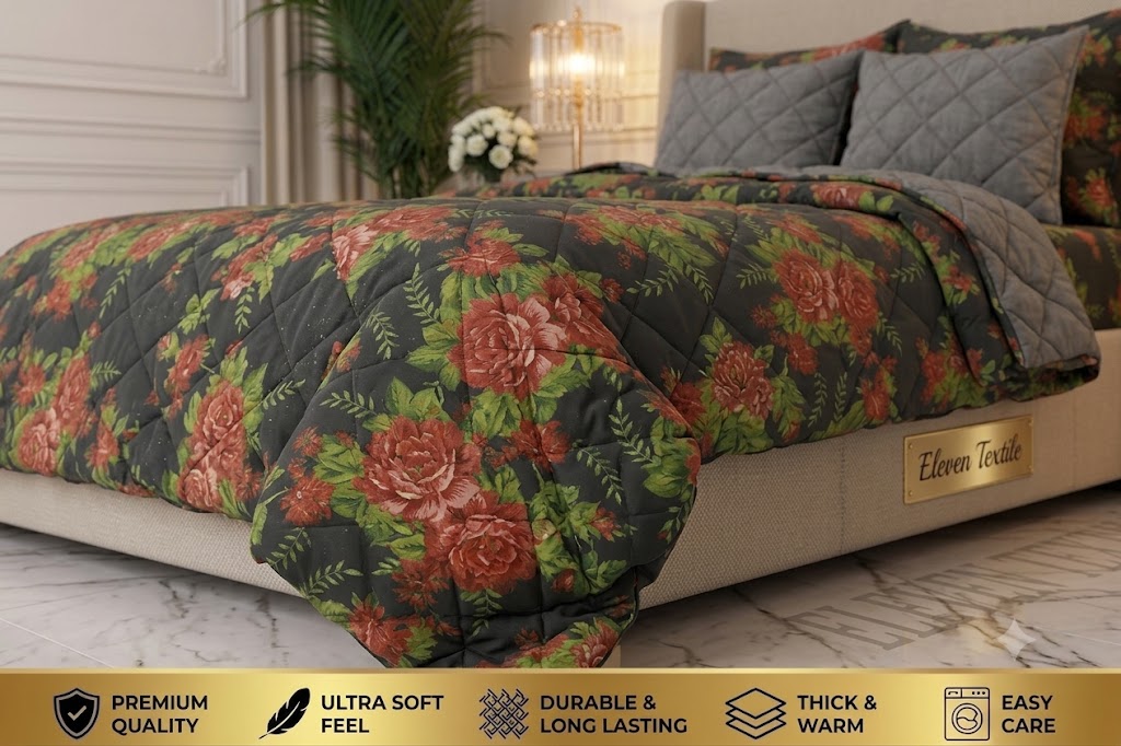 Premium 7-Piece Printed Comforter Set