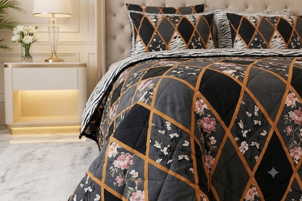 Premium 7-Piece Printed Comforter Set