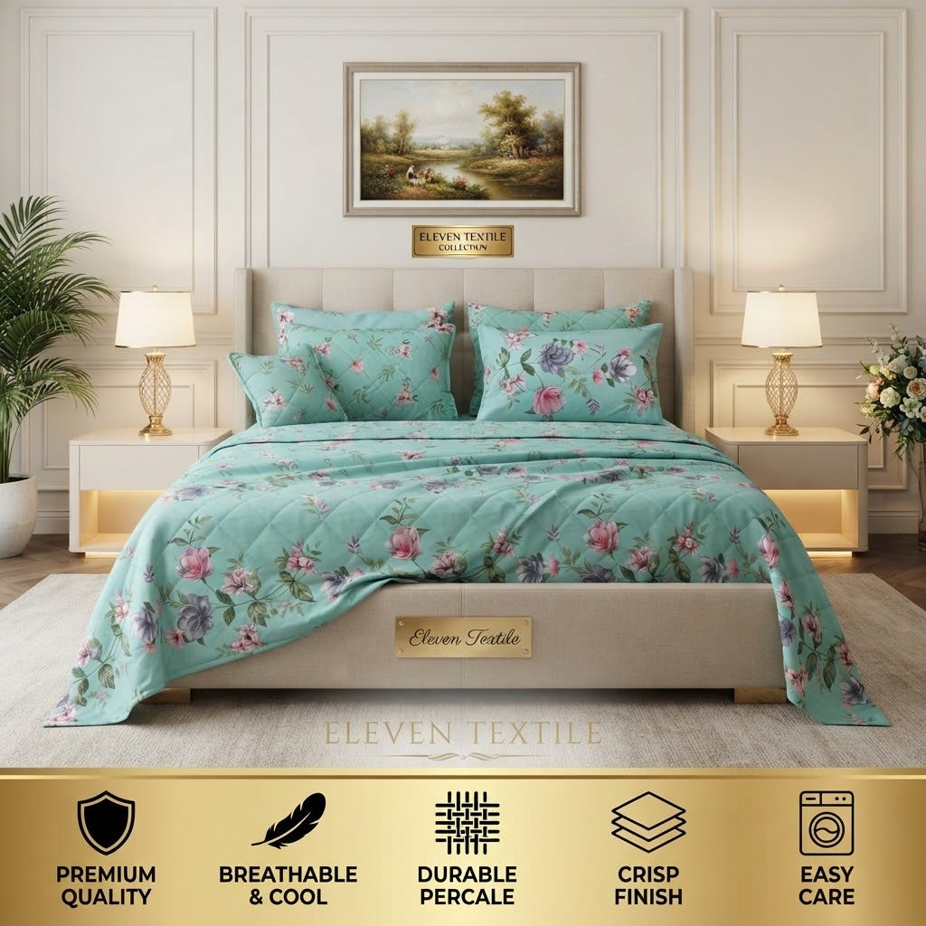 Premium 7-Piece Printed Comforter Set