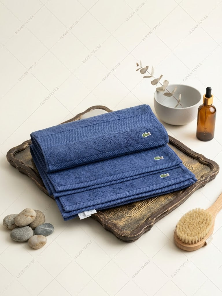 Crocodile towel - Navy Blue (18x28)